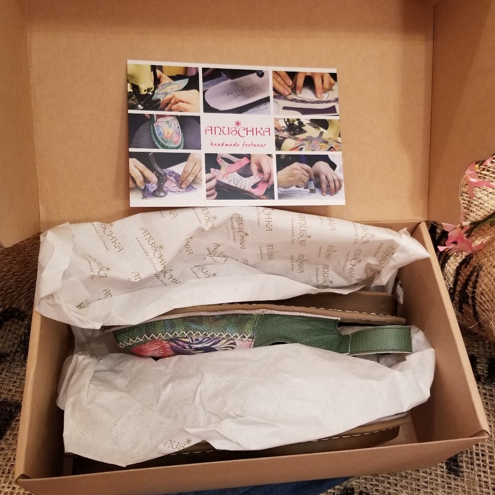 💖SALE!☆ANUSCHKA💖FINE LEATHER💖 MEMORY FOAM SHOES - Picture 6 of 8